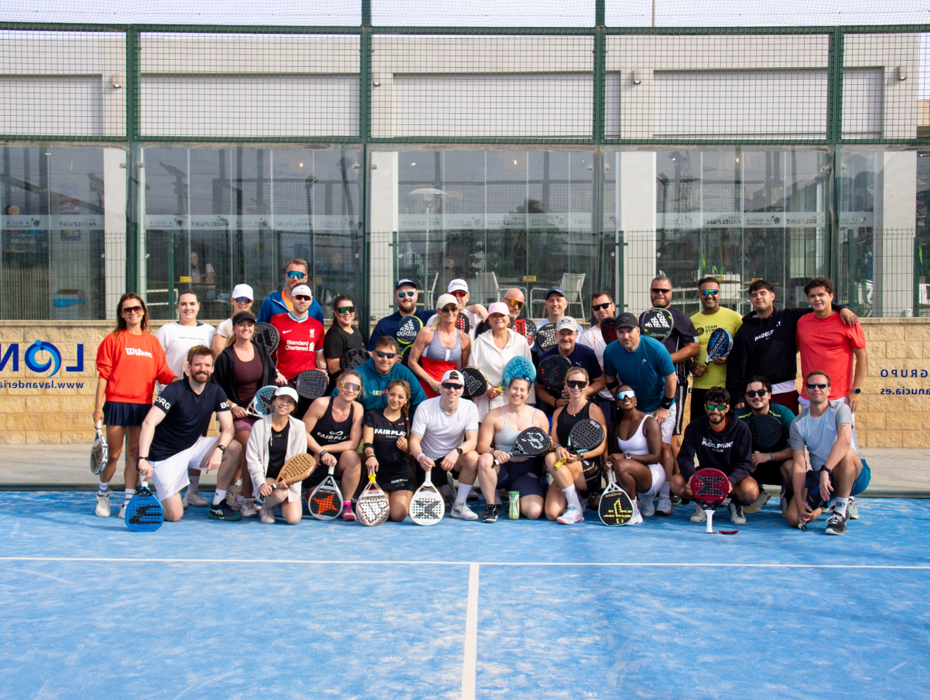 PadelCampX-deltakere på Costa Blanca